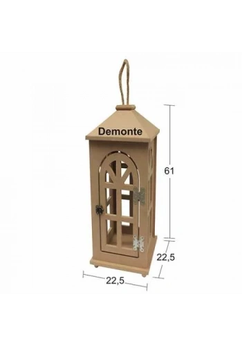 Hobi-Art L 339 Boyanabilir Demonte Ham Ahşap Fenerlik