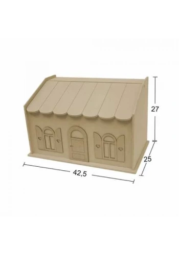 Hobi-Art MT 17 Demonte Boyanabilir Dekoratif Ham Ahşap Kutu