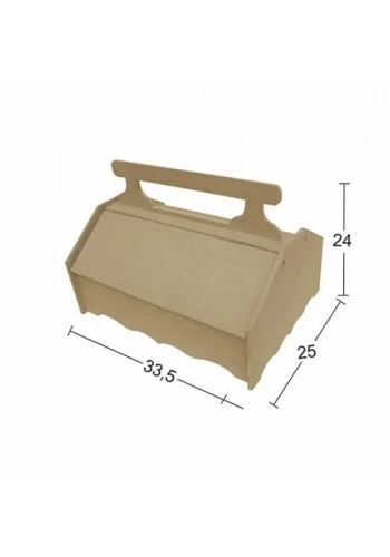 Hobi-Art MT 18 Demonte Boyanabilir Dekoratif Ham Ahşap Kutu