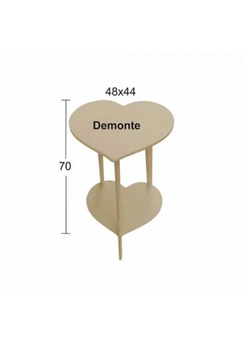 Hobi-Art SP 564 Demonte Boyanabilir Ham Ahşap Dekoratif Sehpa