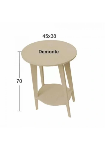 Hobi-Art SP 565 Demonte Boyanabilir Ham Ahşap Dekoratif Sehpa