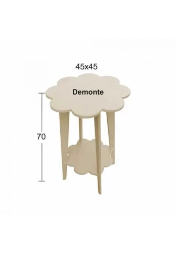 Hobi-Art SP 566 Demonte Boyanabilir Ham Ahşap Dekoratif Sehpa
