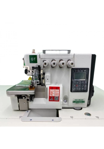 Sevmak SK-05GT-UBT 5 İplik Tam Otomatik Akıllı Elektrikli İplik Kesicili Overlok Makinası