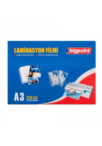 Bigpoint BP693 Laminasyon Filmi A3 (125 Micron - 100 lü Paket)