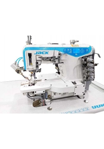 Yuki Jack JK-K5-UTL-35ACX356-K Soldan Bıçaklı Regulalı İplik Kesicili Havalı Reçme Makinası