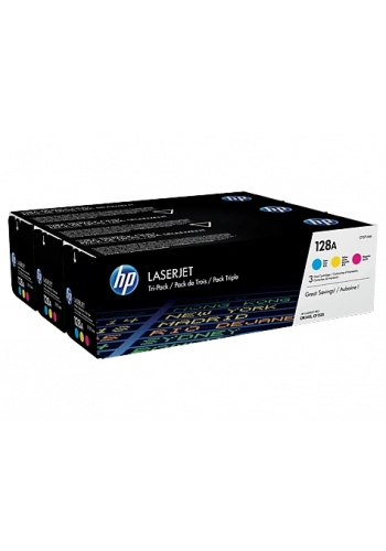 HP CF371AM (128A) CAMGOBEGI/MACENTA/SARI 3 LU PAKET TONER 1.300 SAYFA