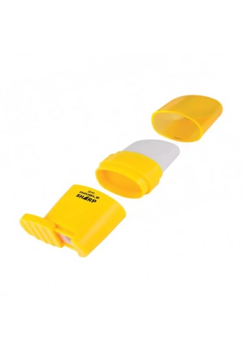 SERVE DOUBLE SHARP SİLGİLİ KALEMTRAŞ HARDAL SARISI