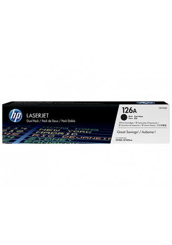 HP CE310AD (126A) SIYAH 2 LI PAKET TONER 1.200 SAYFA