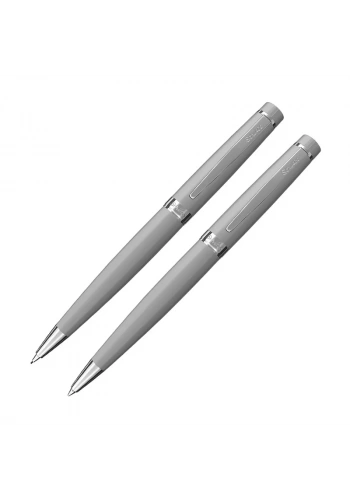 SCRİKSS 38 TÜKENMEZ KALEM+VERSATİL KALEM SETİ MAT KROM