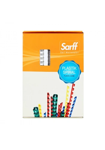SARFF PLASTİK SPİRAL 6mm SİYAH 100LÜ (15312006)