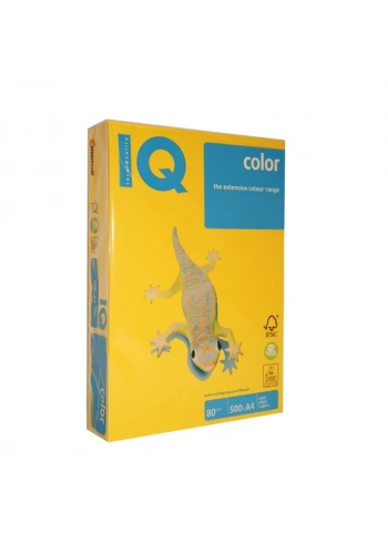 MONDİ İQ RENKLİ FOTOKOPİ KAĞIDI A4 80gr GÜNEŞ SARISI 500LÜ