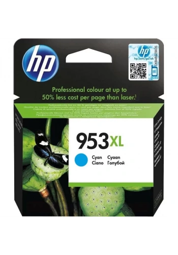 HP F6U16AE (953XL) CYAN YUKSEK KAPASITELI MUREKKEP KARTUSU 1.600 SAYFA