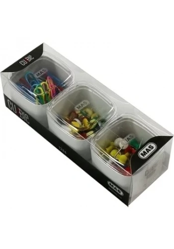 MAS 1284 CUBBİE ATAŞ+KISKAÇ+HARİTA ÇİVİSİ SETİ 3LÜ