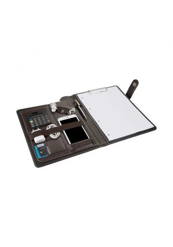 2K 6001 Kahverenk Sekreterlik A4 Suni Deri Telefon Kılıflı