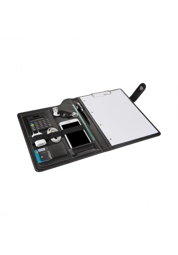 2K 6000 Siyah Sekreterlik A4 Suni Deri Telefon Kılıflı