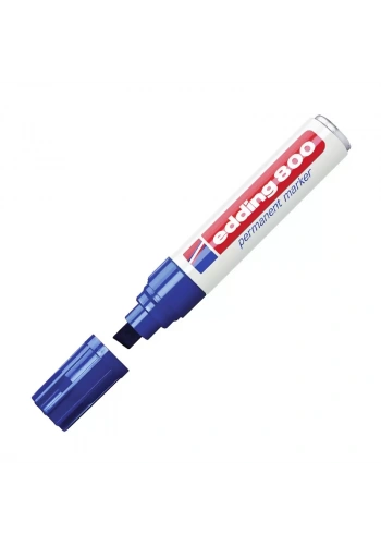 EDDİNG 800 PERMANENT MARKÖR KESİK UÇ MAVİ
