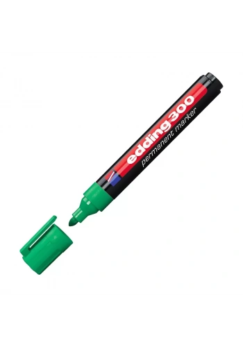 EDDİNG 300 PERMANENT MARKÖR KOLİ KALEMİ YUVARLAK UÇ YEŞİL