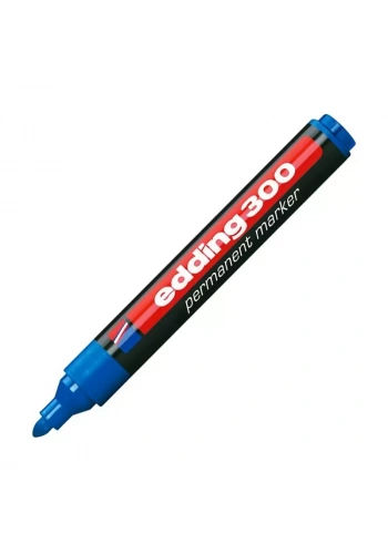 EDDİNG 300 PERMANENT MARKÖR KOLİ KALEMİ YUVARLAK UÇ MAVİ