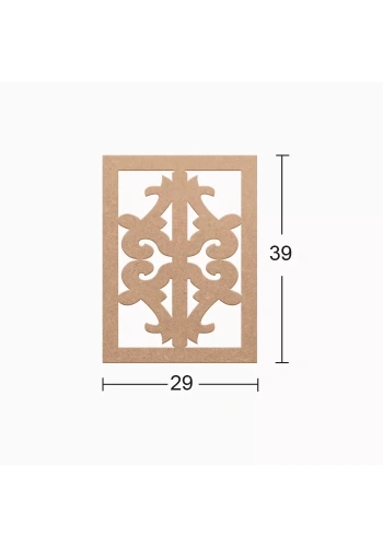 Hobi-Art DS 38 Boyanabilir Ahşap Duvar Süsü
