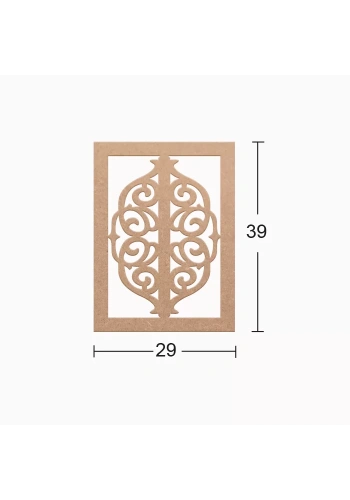 Hobi-Art DS 42 Boyanabilir Ahşap Duvar Süsü