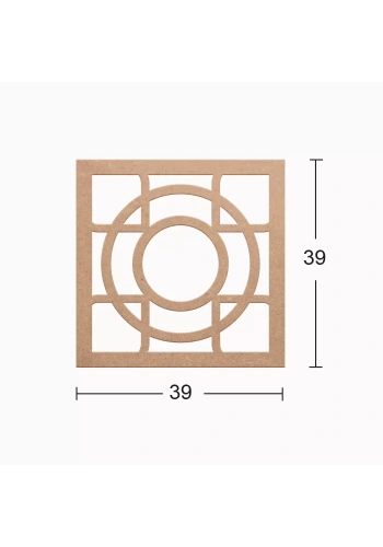 Hobi-Art DS 08 Boyanabilir Dekoratif Ahşap Duvar Süsü