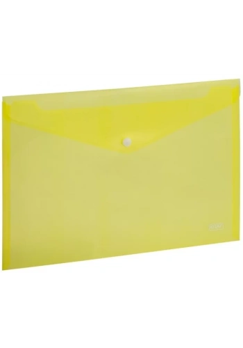 Kraf 1209 Sarı Çıtçıtlı A4 Dosya (12 li Paket)