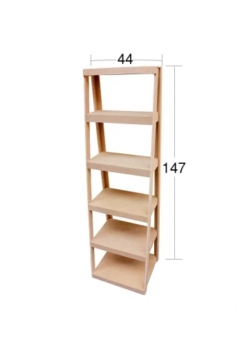 Hobi-Art F 731 Boyanabilir Ahşap 6 Katlı Demonte Raf