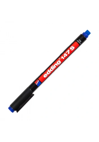EDDİNG 147S ASETAT KALEMİ 0.3mm SİLGİLİ MAVİ