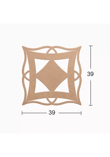 Hobi-Art DS 10 Boyanabilir Dekoratif Ahşap Duvar Süsü