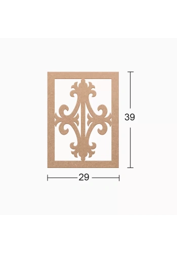 Hobi-Art DS 37 Boyanabilir Ahşap Duvar Süsü