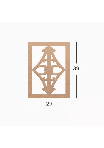 Hobi-Art DS 39 Boyanabilir Ahşap Duvar Süsü