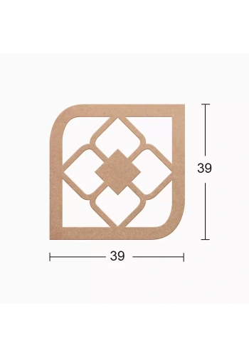 Hobi-Art DS 13 Boyanabilir Dekoratif Ahşap Duvar Süsü