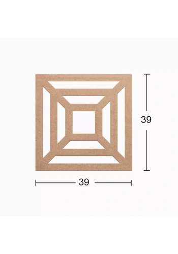 Hobi-Art DS 06 Boyanabilir Dekoratif Ahşap Duvar Süsü