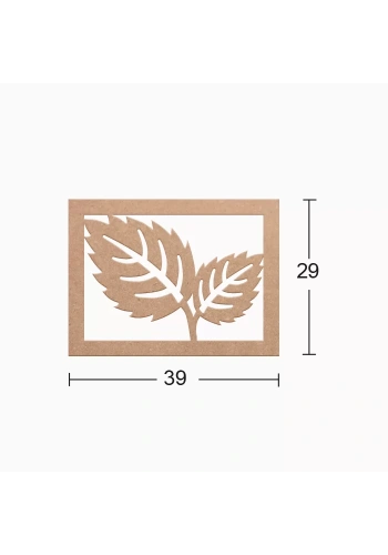 Hobi-Art DS 18 Boyanabilir Dekoratif Ahşap Duvar Süsü