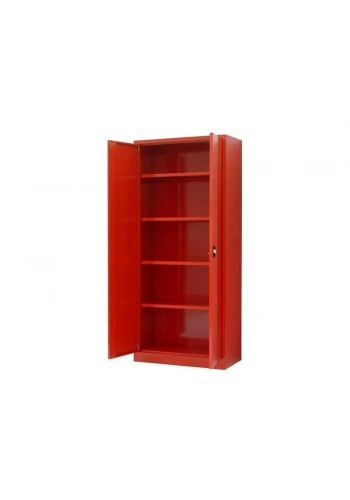 Tam Boy Kırmızı Dosya Dolabı Metal 198cm