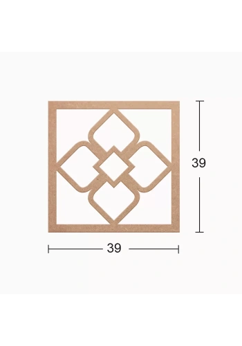 Hobi-Art DS 03 Boyanabilir Dekoratif Ahşap Duvar Süsü