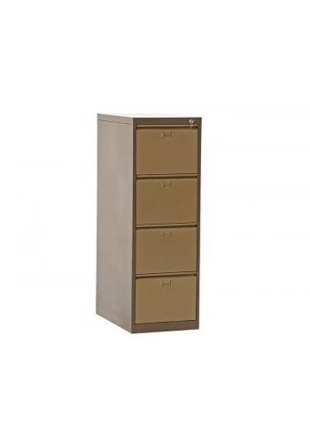 Dört Çekmeceli Çif Renk Metal Kartoteks Askılı Dosya Dolabı