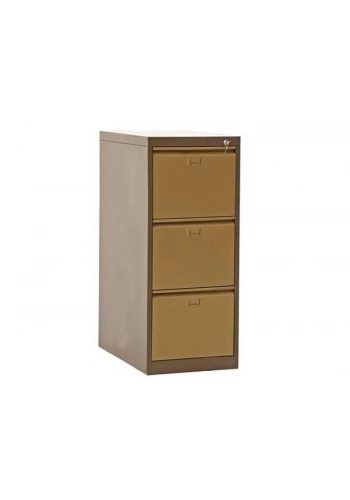Üç Çekmeceli Çif Renk Metal Kartoteks Askılı Dosya Dolabı