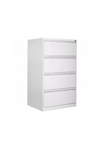 Dört Geniş Çekmeceli Metal Kartoteks Askılı Dosya Dolabı 84*62*133h