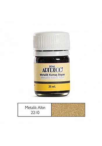 ARTDECO 011A KUMAŞ BOYASI 221 METALİK ALTIN 25ml