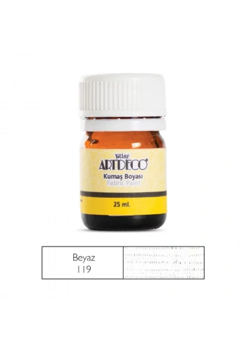 ARTDECO 010A KUMAŞ BOYASI 119 BEYAZ 25ml