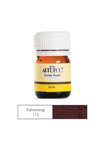 ARTDECO 010A KUMAŞ BOYASI 115 KAHVERENGİ 25ml