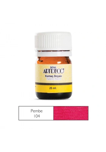 ARTDECO 010A KUMAŞ BOYASI 104 PEMBE 25ml