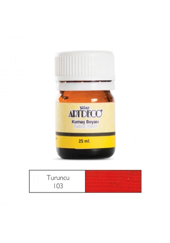 ARTDECO 010A KUMAŞ BOYASI 103 TURUNCU 25ml