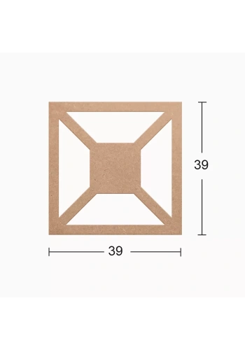 Hobi-Art DS 05 Boyanabilir Dekoratif Ahşap Duvar Süsü