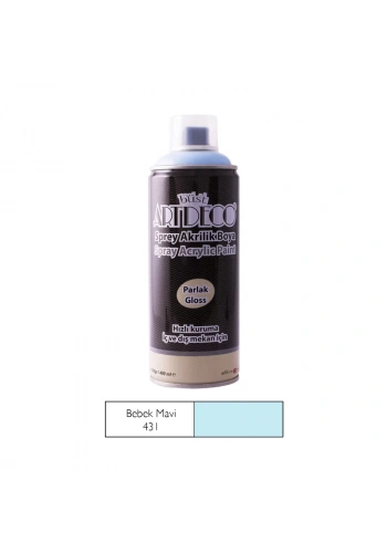 ARTDECO SPREY AKRİLİK BOYA 431 BEBEK MAVİSİ 400ml (Y-400)