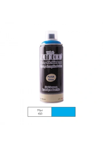 ARTDECO SPREY AKRİLİK BOYA 450 MAVİ 400ml (Y-400)