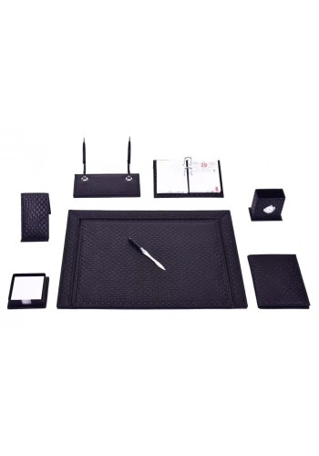 Gülpaş 237 Siyah 10 Parça Örgü Desen Sümen Takımı