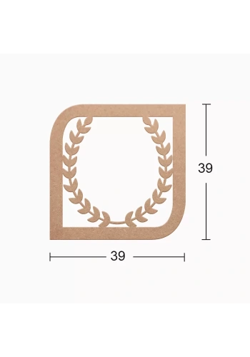 Hobi-Art DS 14 Boyanabilir Dekoratif Ahşap Duvar Süsü