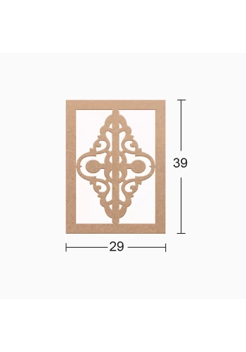 Hobi-Art DS 43 Boyanabilir Ahşap Duvar Süsü